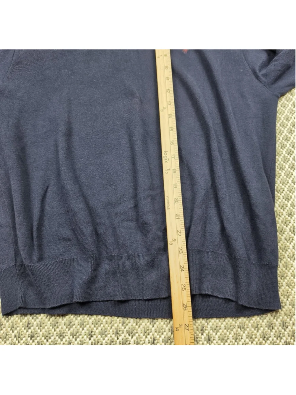 Polo Ralph Lauren Pima Cotton Sweater Navy Blue Crewneck Pony Logo XL